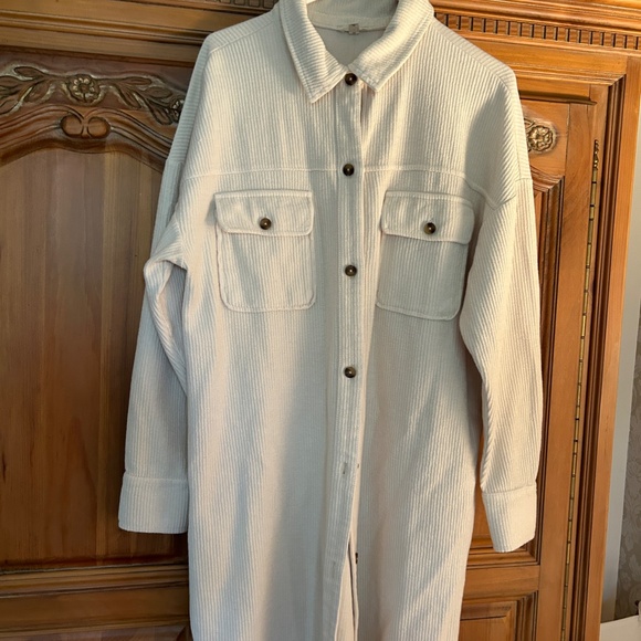 Anthropologie Pilcro cream duster shacked - Picture 4 of 9